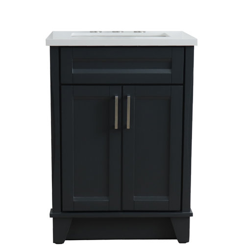 Red Barrel Studio® 25'' Single Bathroom Vanity with Quartz Top Wayfair